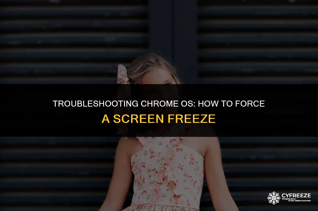 how do u make your screen freeze on a chromebook