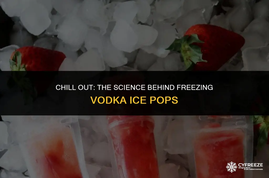 how do vodka ice pops freeze