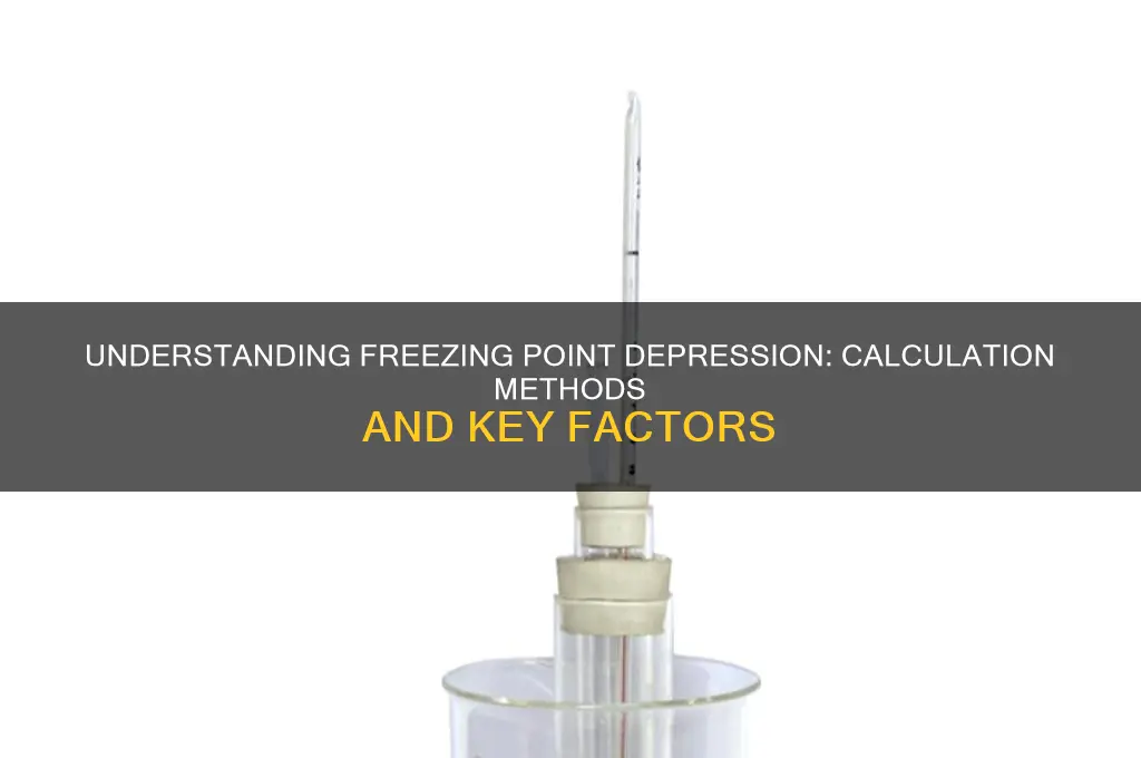 how do you calculate change in freezing point
