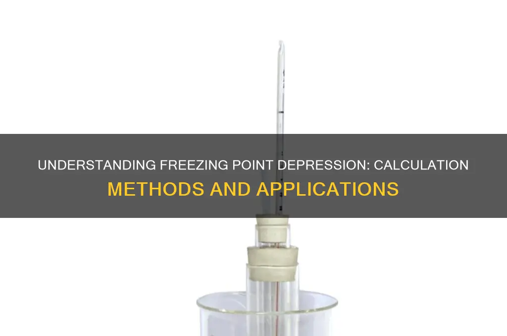 how do you calculate the lowering freezing point