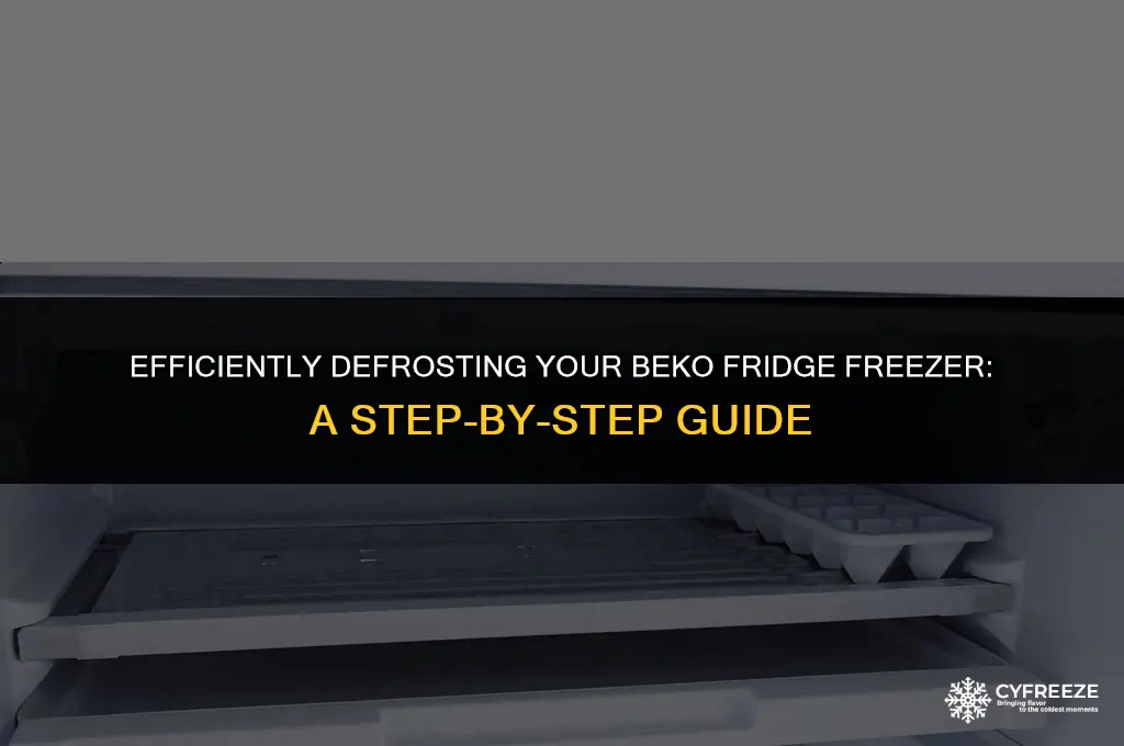 how do you defrost a beko fridge freezer