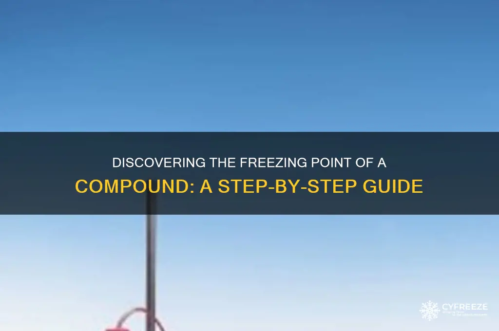 how do you find the freezing point of a compound