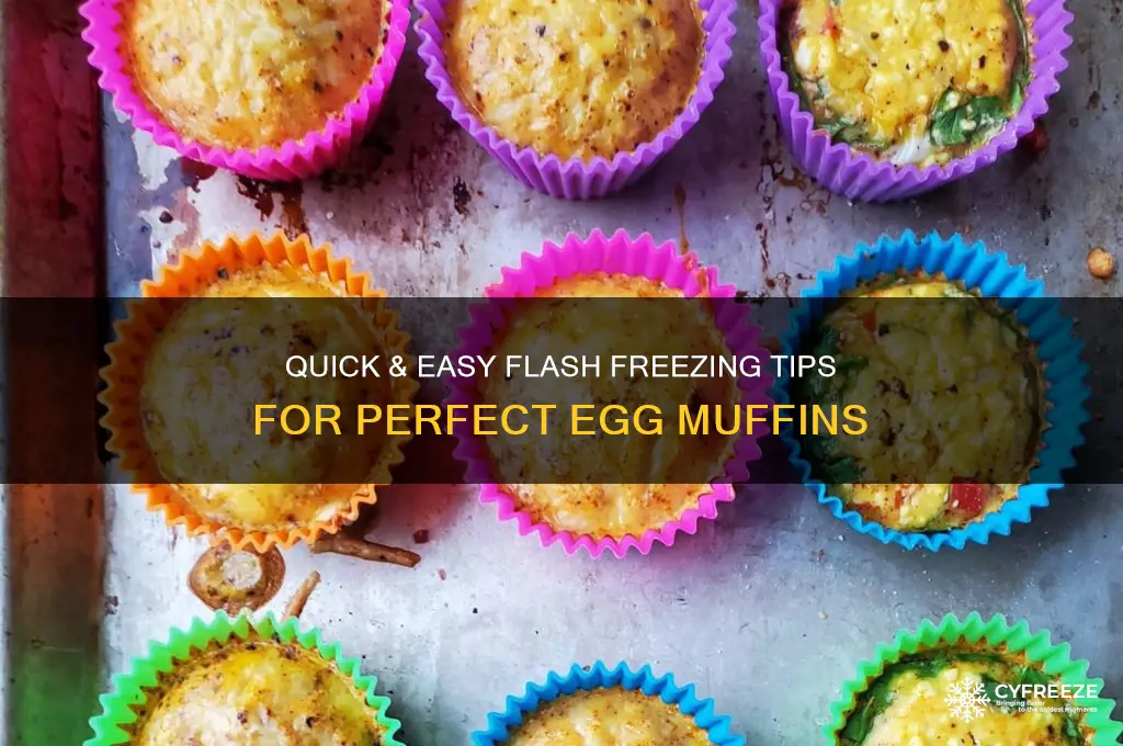 how do you flash freeze egg muffins