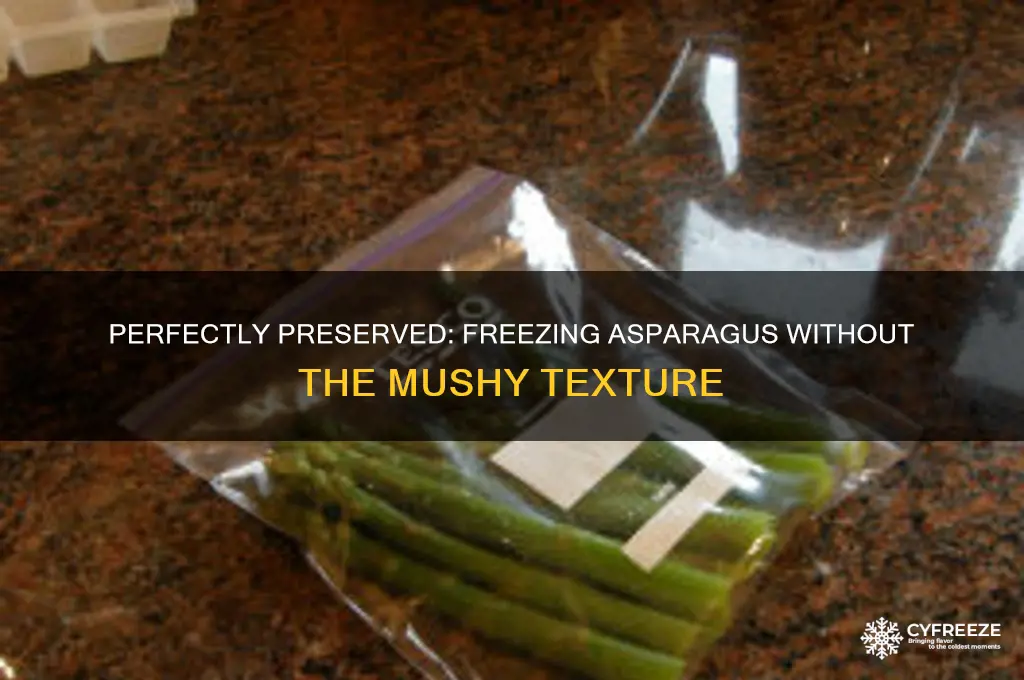 how do you freeze asparagus without it getting mushy