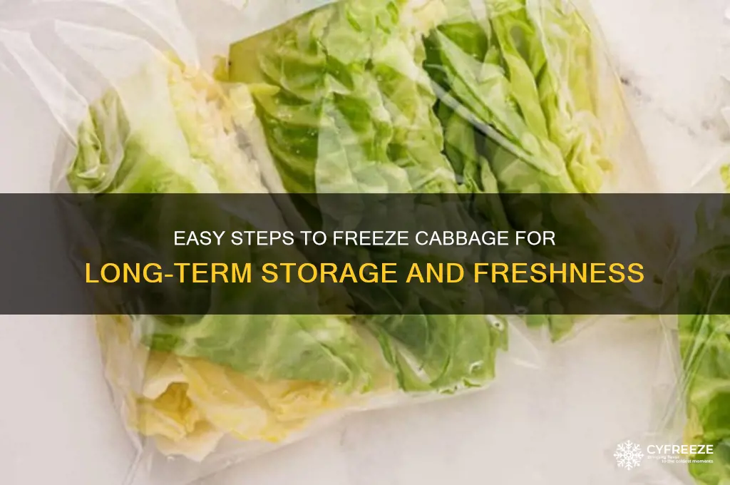 how do you freeze cabbage for later use