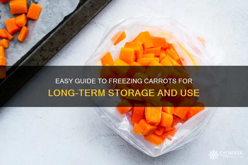 how do you freeze carrots for later use