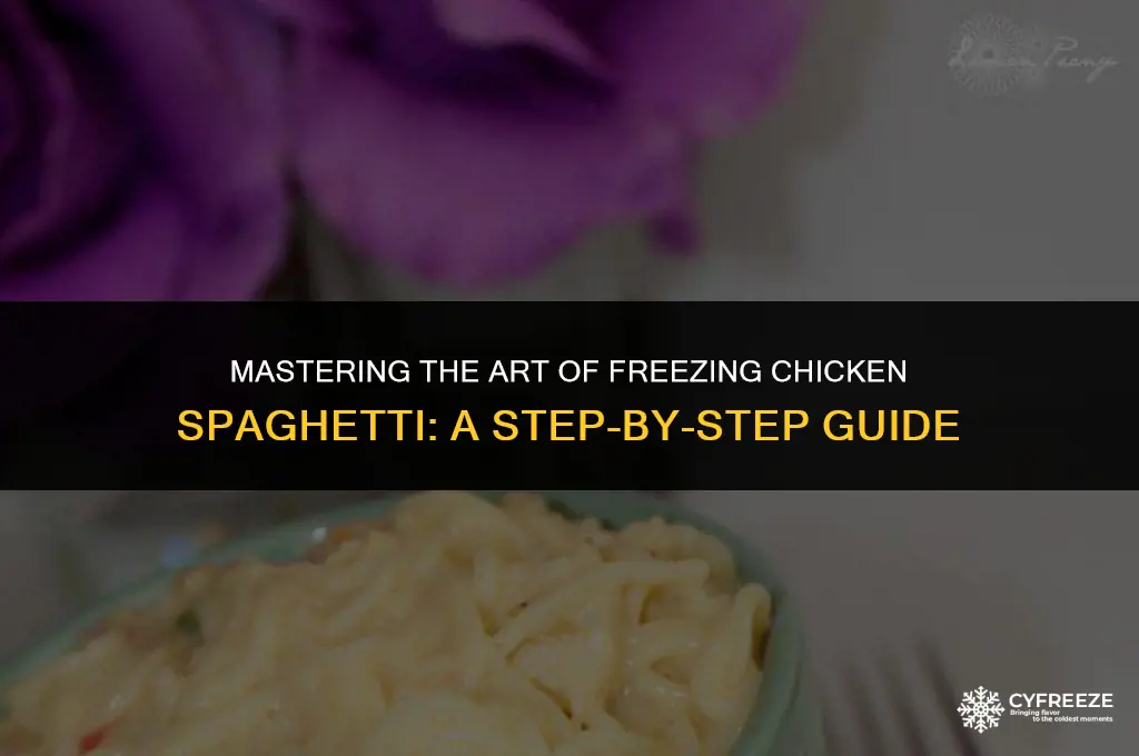 how do you freeze chicken spaghetti