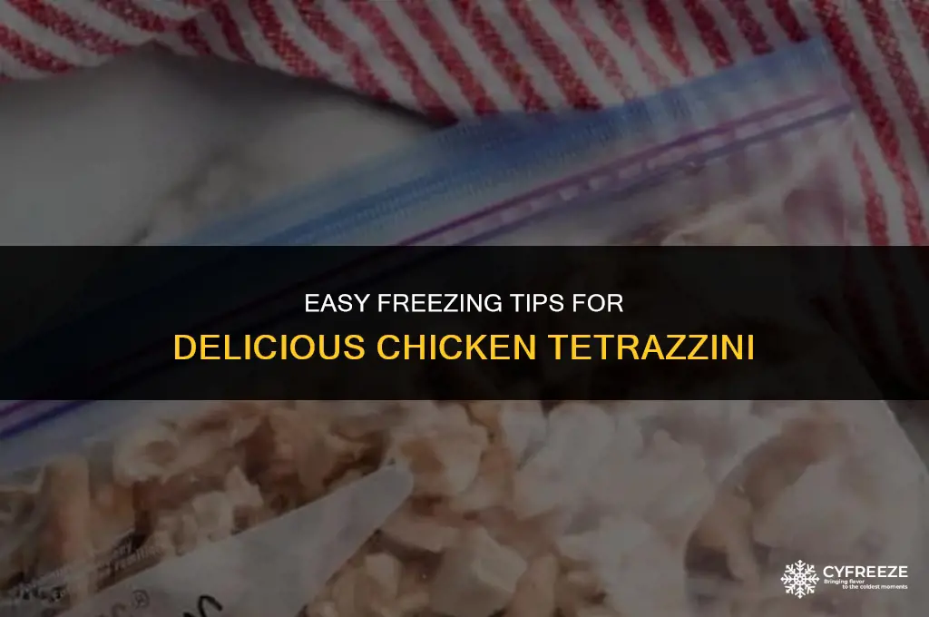 how do you freeze chicken tetrazzini