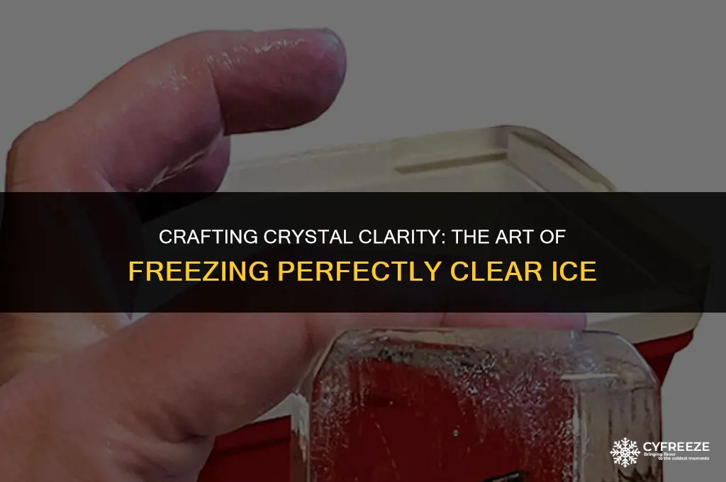 how do you freeze clear ice