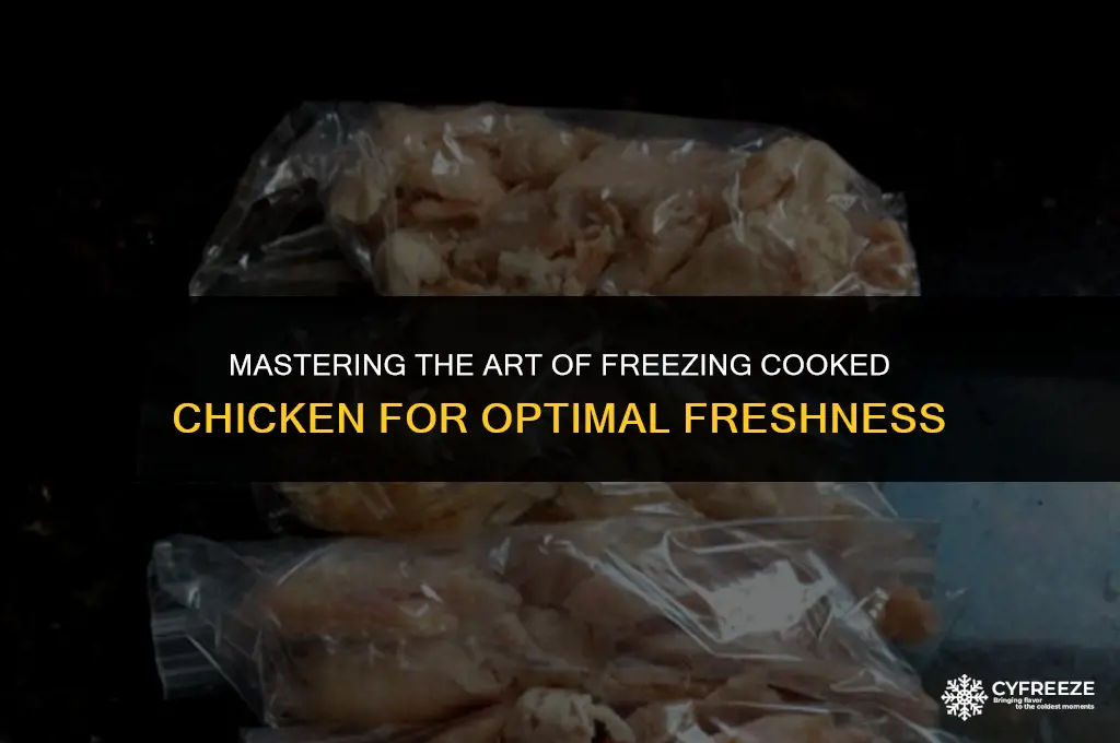 how do you freeze cooked chicken