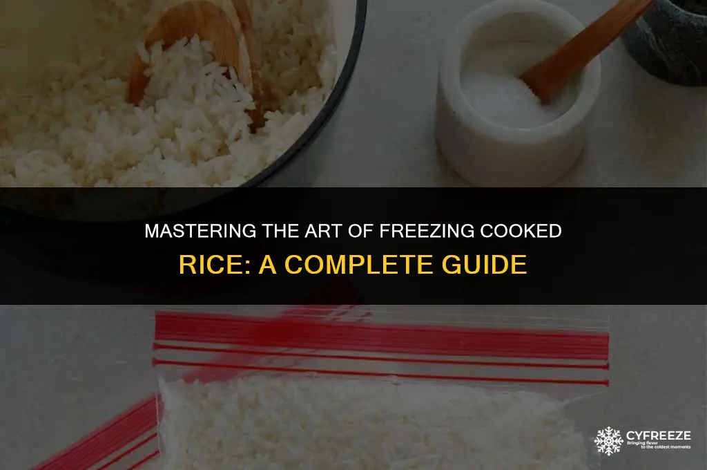 how do you freeze cooked rice