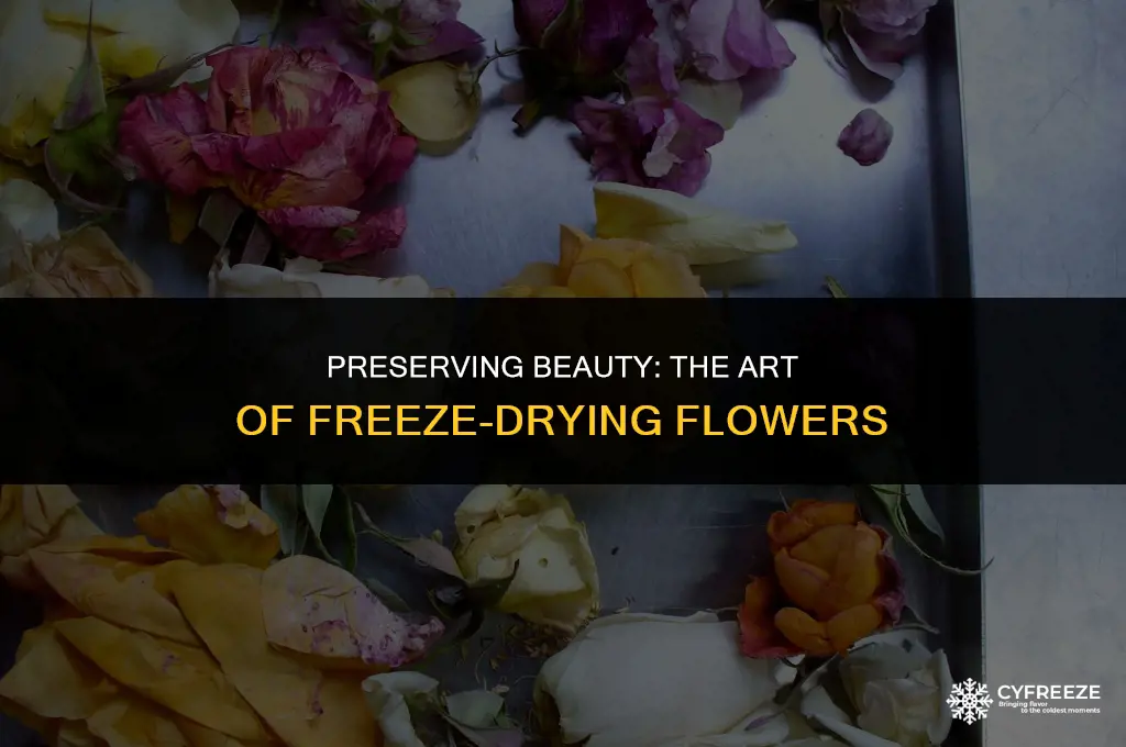 how do you freeze dry flowers