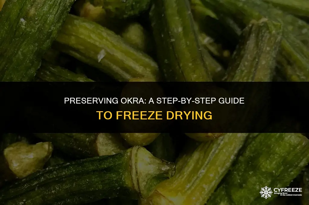how do you freeze dry okra