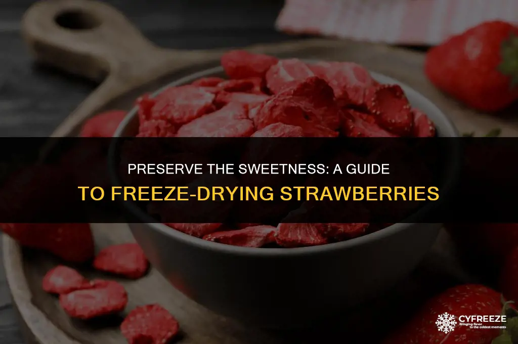 how do you freeze dry strawberries