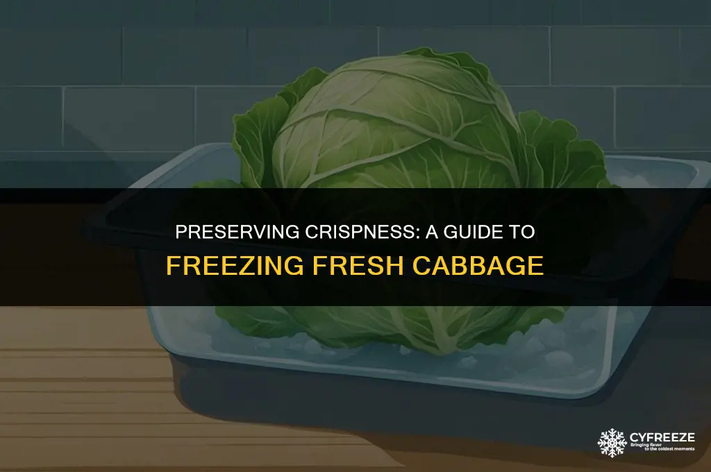 how do you freeze fresh cabbage