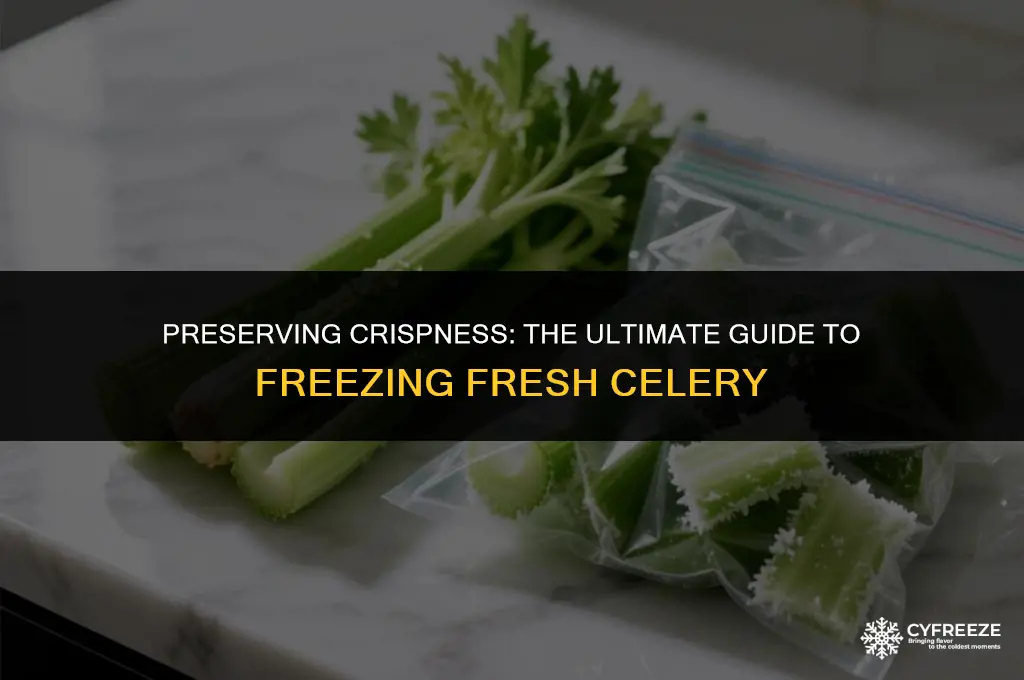 how do you freeze fresh celery