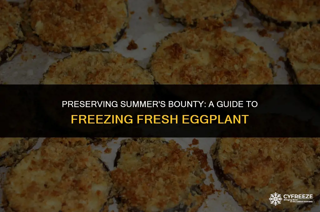 how do you freeze fresh eggplant