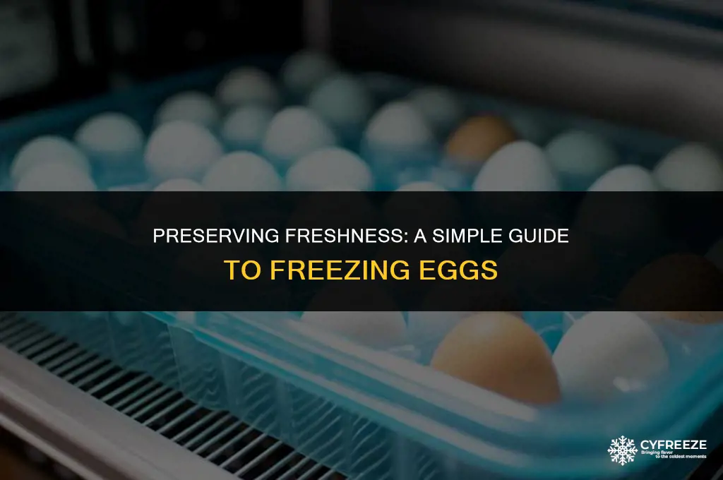 how do you freeze fresh eggs