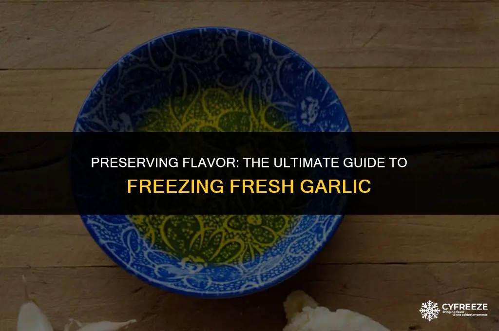 how do you freeze fresh garlic