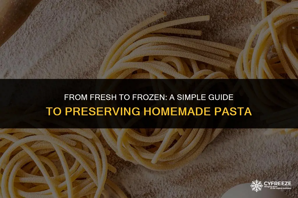 how do you freeze fresh pasta