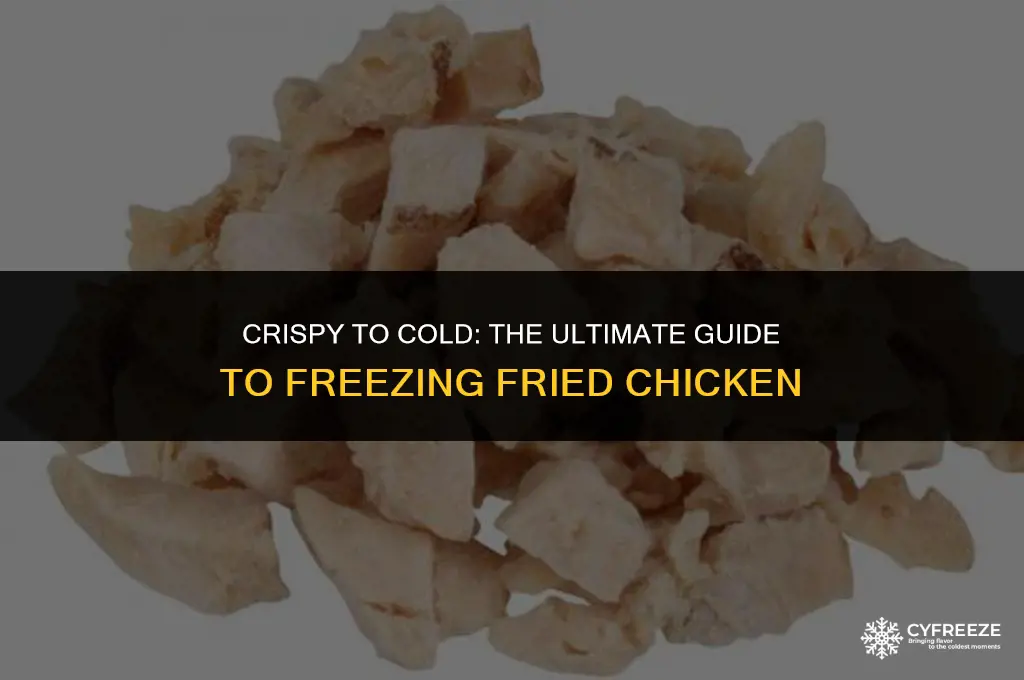 how do you freeze fried chicken