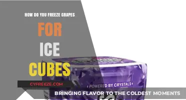 Chill Your Drinks Naturally: The Art of Grape Ice Cubes