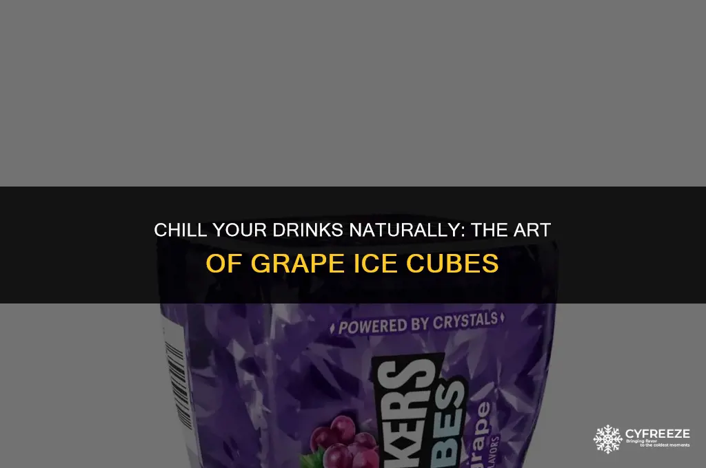how do you freeze grapes for ice cubes