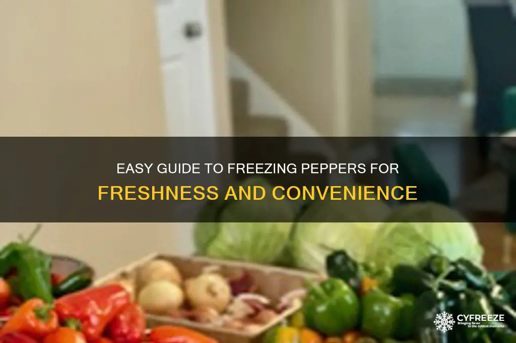 how do you freeze peppers for later use