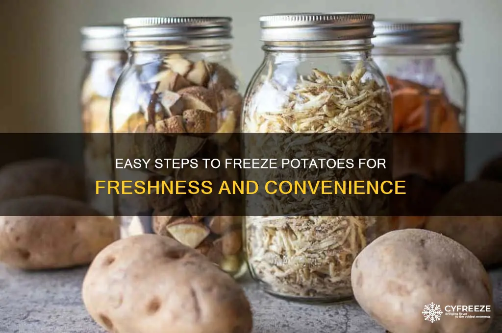 how do you freeze potatoes for later use