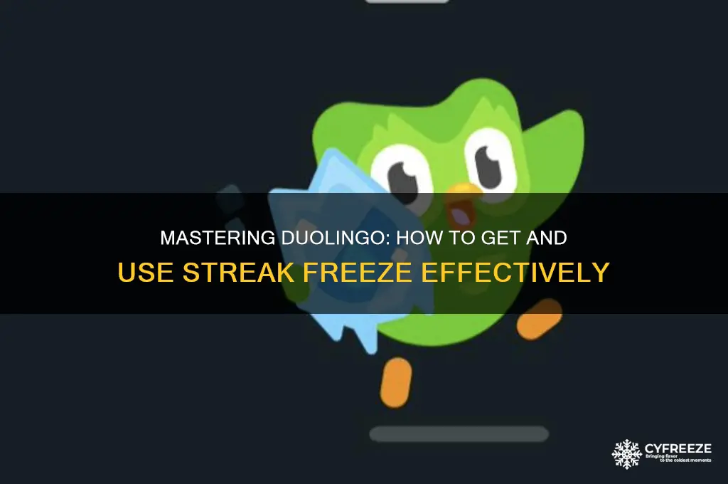 how do you get a streak freeze on duolingo