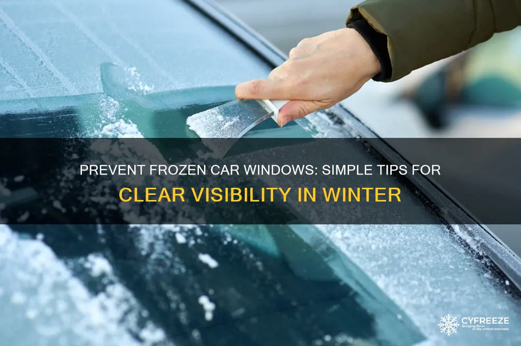 how do you get car windows not to freeze