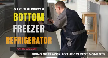 Easy Steps to Remove Your Bottom Freezer Refrigerator Door