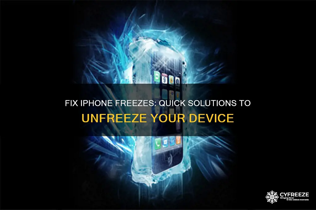 how do you get rid of freezes on your iphone
