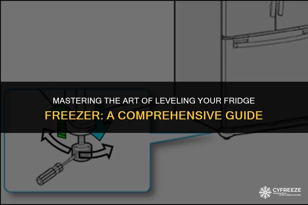 how do you level a fridge freezer