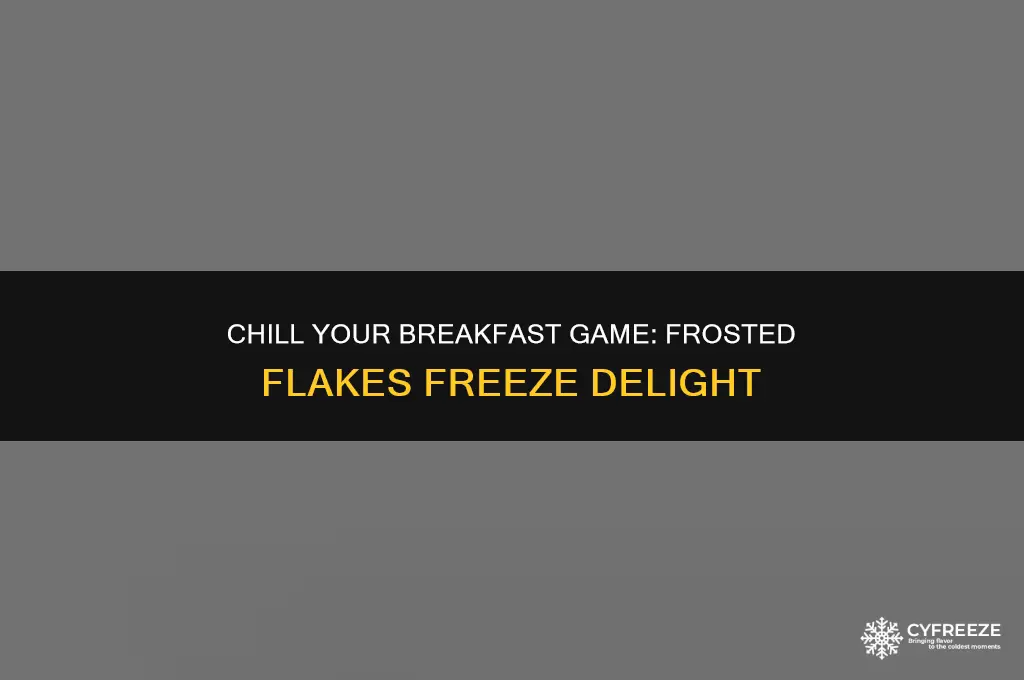 how do you make a frosted flakes freeze