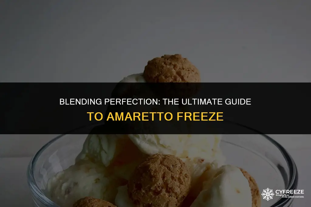 how do you make an amaretto freeze
