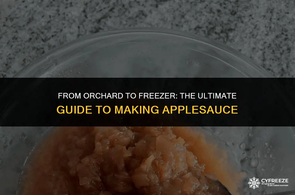 how do you make applesauce to freeze