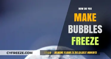Chill Science: The Art of Freezing Bubbles in Mid-Air