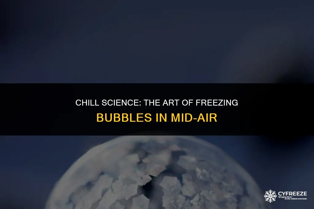 how do you make bubbles freeze