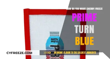 Cherry Freeze Prime: The Art of Turning Blue