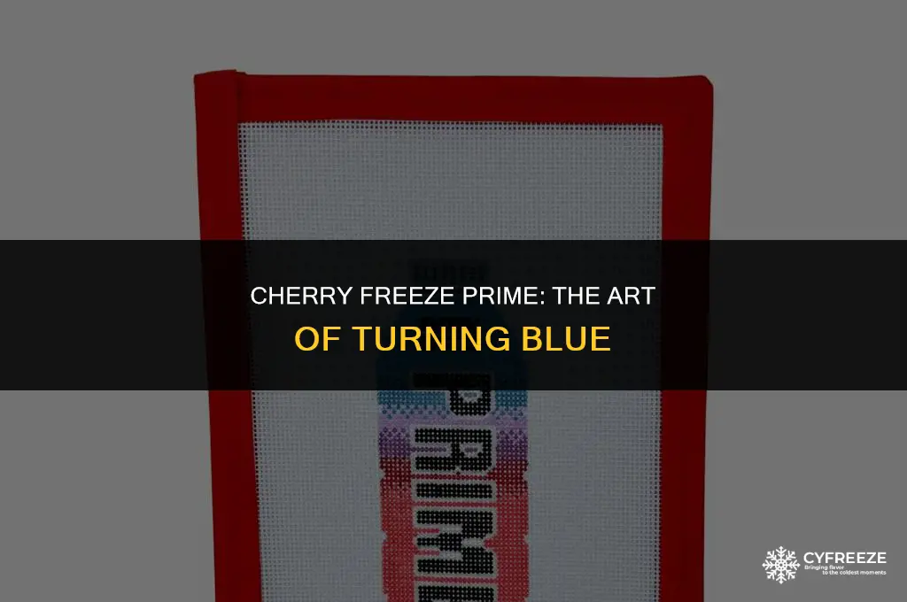 how do you make cherry freeze prime turn blue