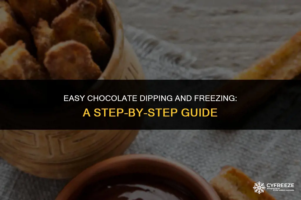 how do you make chocolate for dipping and freezing