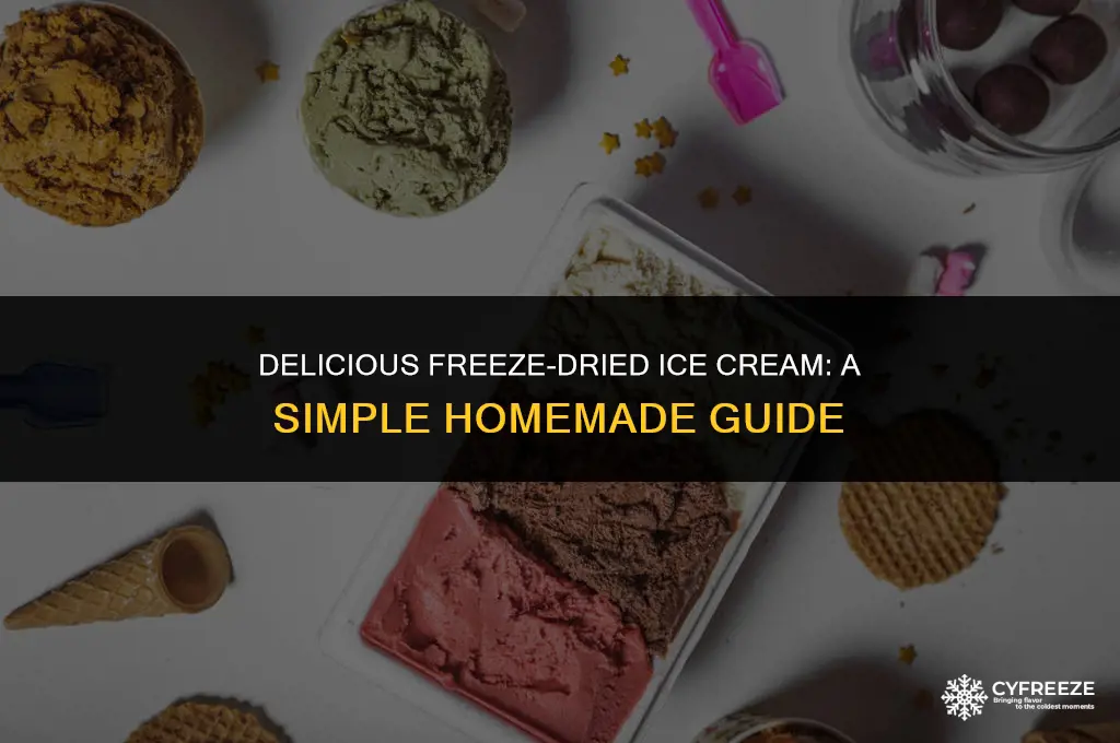 how do you make freeze dried ice cream