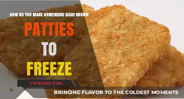 Crispy Convenience: Freezing Homemade Hash Brown Patties for Busy Mornings