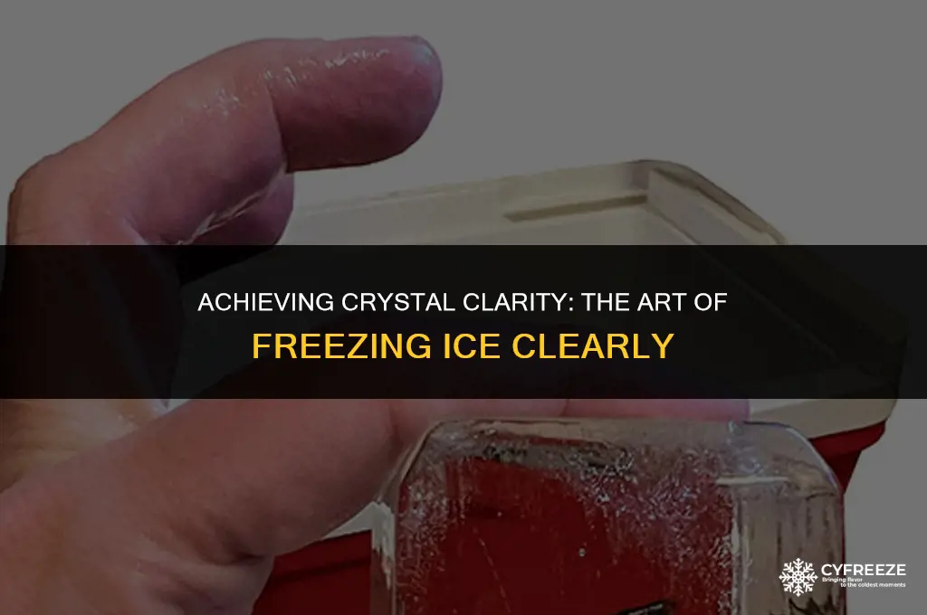 how do you make ice freeze clear