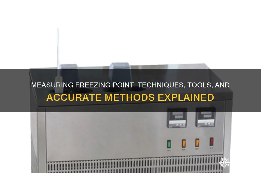 how do you measure freezing point