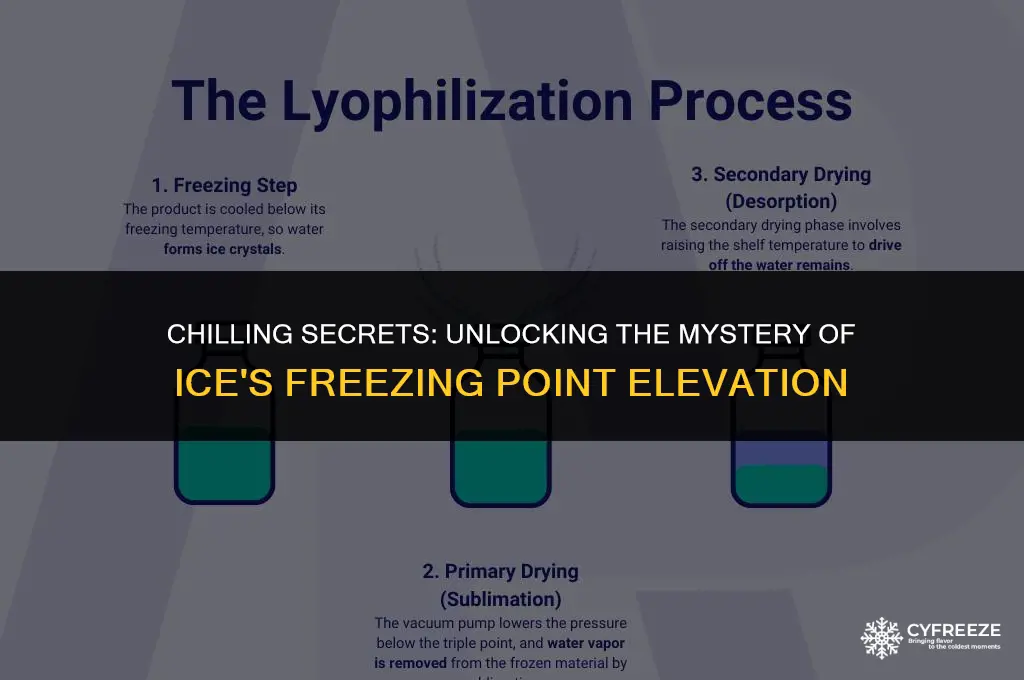 how do you raise the freezing point of ice