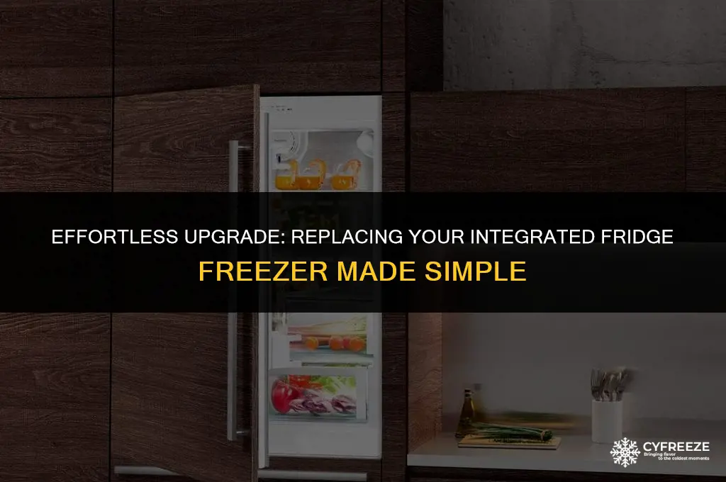 how do you replace an integrated fridge freezer