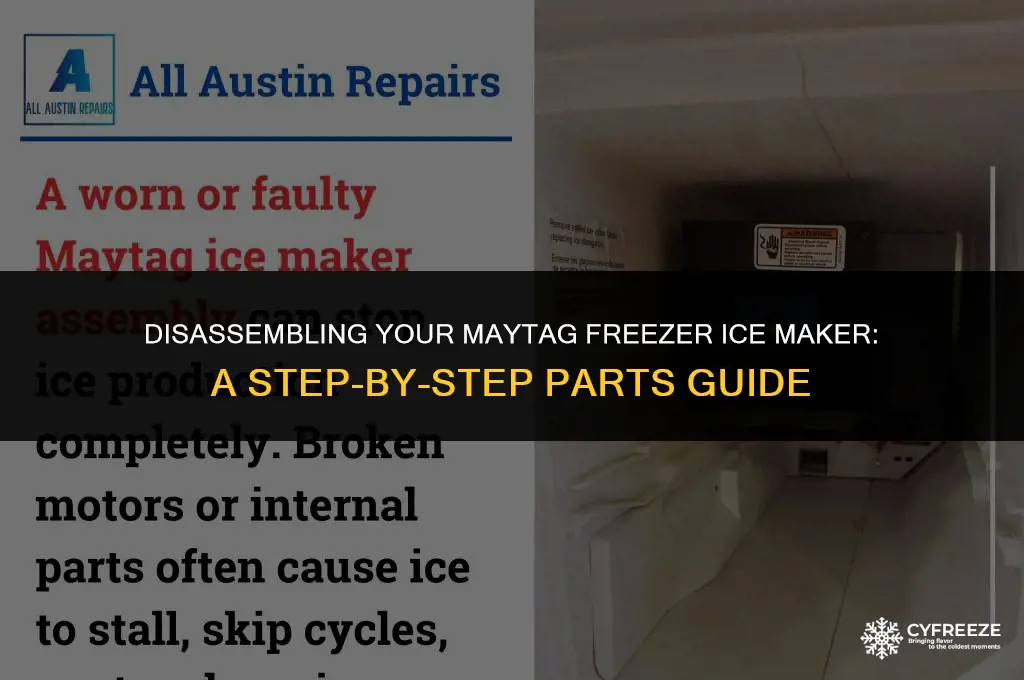how do you take a maytag freezer ice maker parts