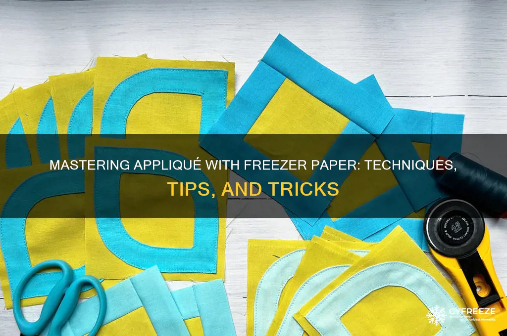 how do you use freezer paper for applique